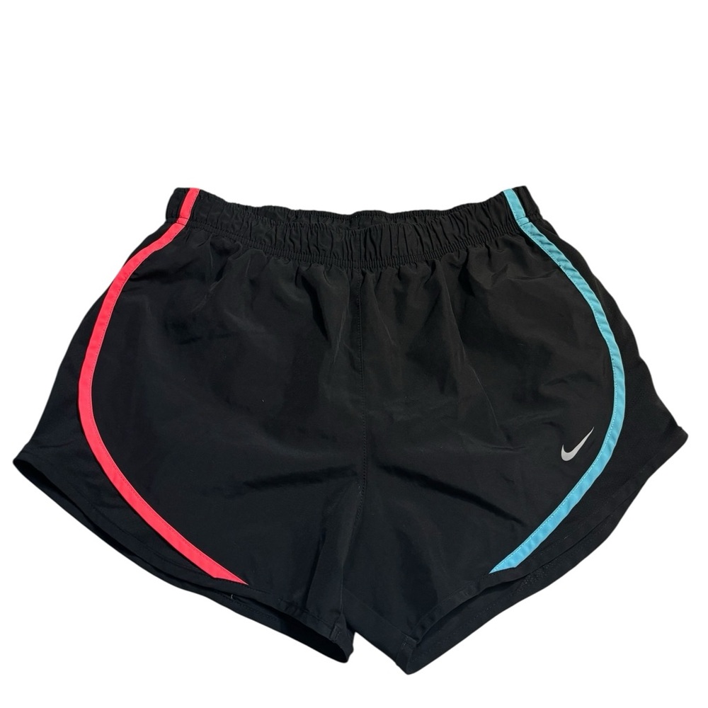 SALE! Nike Tempo Shorts Med Black Running Pink Teal Yellow Orange Trim Dri-FIT
